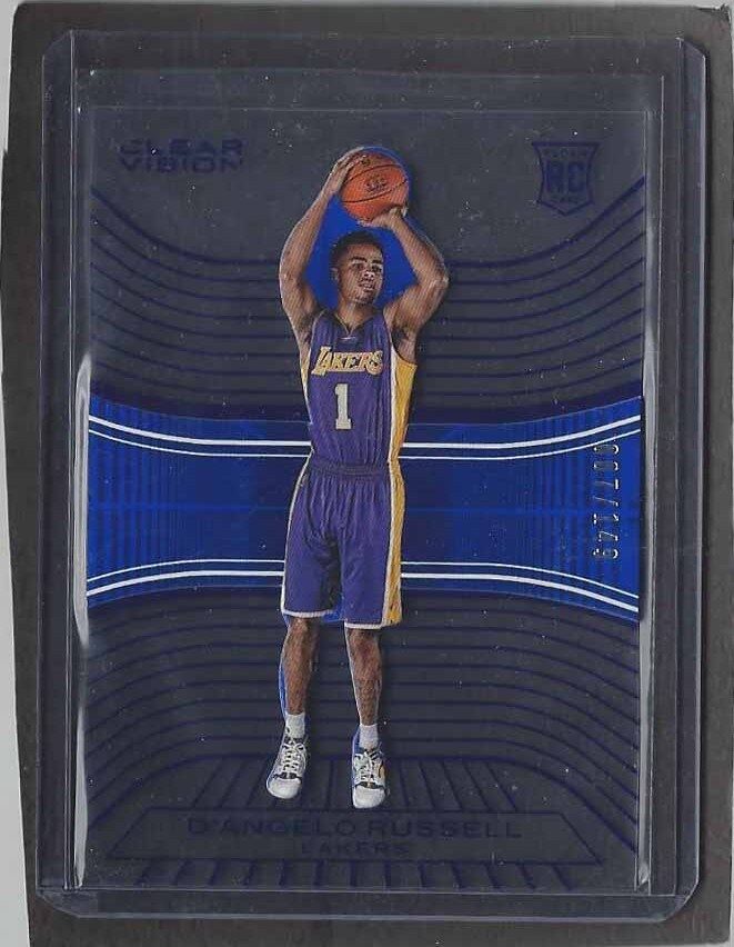 D'ANGELO RUSSELL 2015-16 CLEAR VISION BLUE ACETATE ROOKIE RC #D 7/199