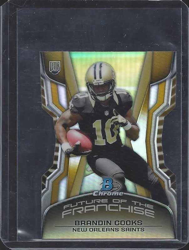 BRANDIN COOKS 2014 BOWMAN CHROME FUTURE FRANCHISE MINI GOLD REFRACTOR RC #D /332
