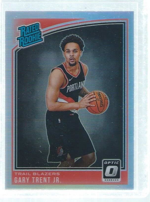 GARY TRENT JR. 2018-19 PANINI DONRUSS OPTIC SILVER HOLO PRIZMS RC #199