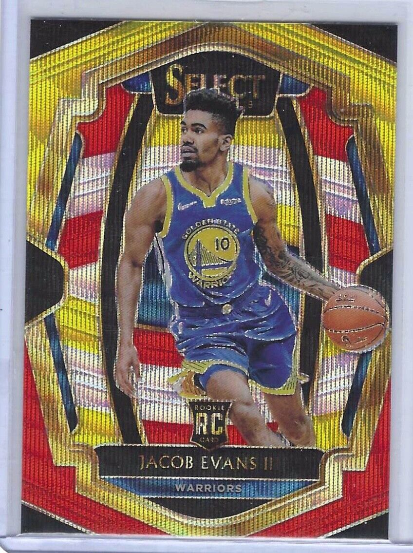 JACOB EVANS III 2018-19 PANINI SELECT TRI COLOR PRIZM PREMIER ROOKIE RC #176