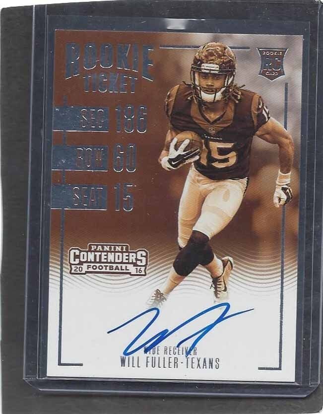 WILL FULLER 2016 CONTENDERS SEPIA SSP VARIATION ON CARD ROOKIE AUTO RC #328
