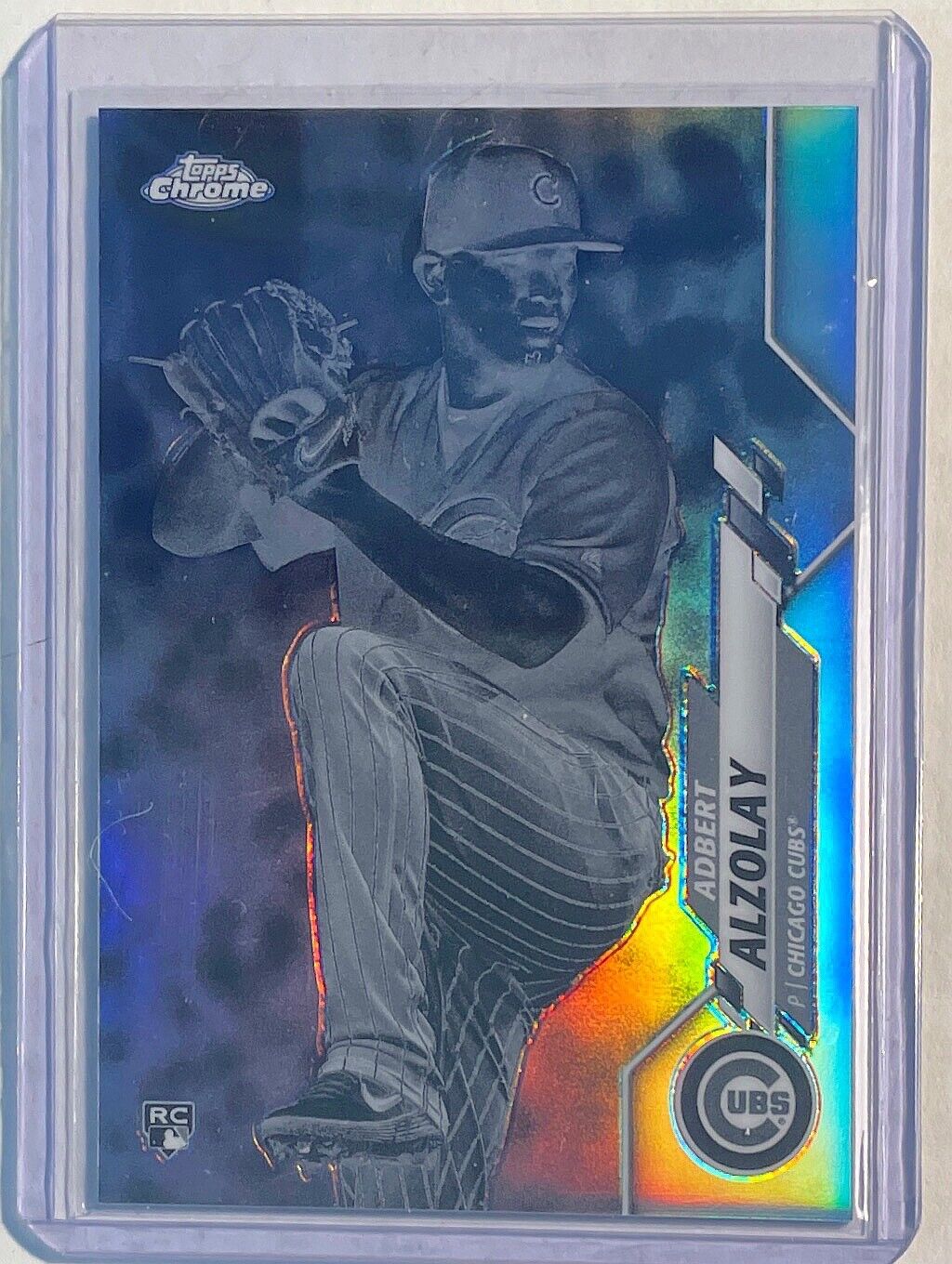 ADBERT ALZOLAY 2020 TOPPS CHROME NEGATIVE REFRACTOR ROOKIE RC #110