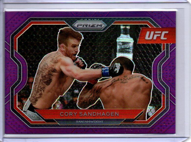 CORY SANDHAGEN 2021 PANINI PRIZM UFC PURPLE PRIZM #D 71/149