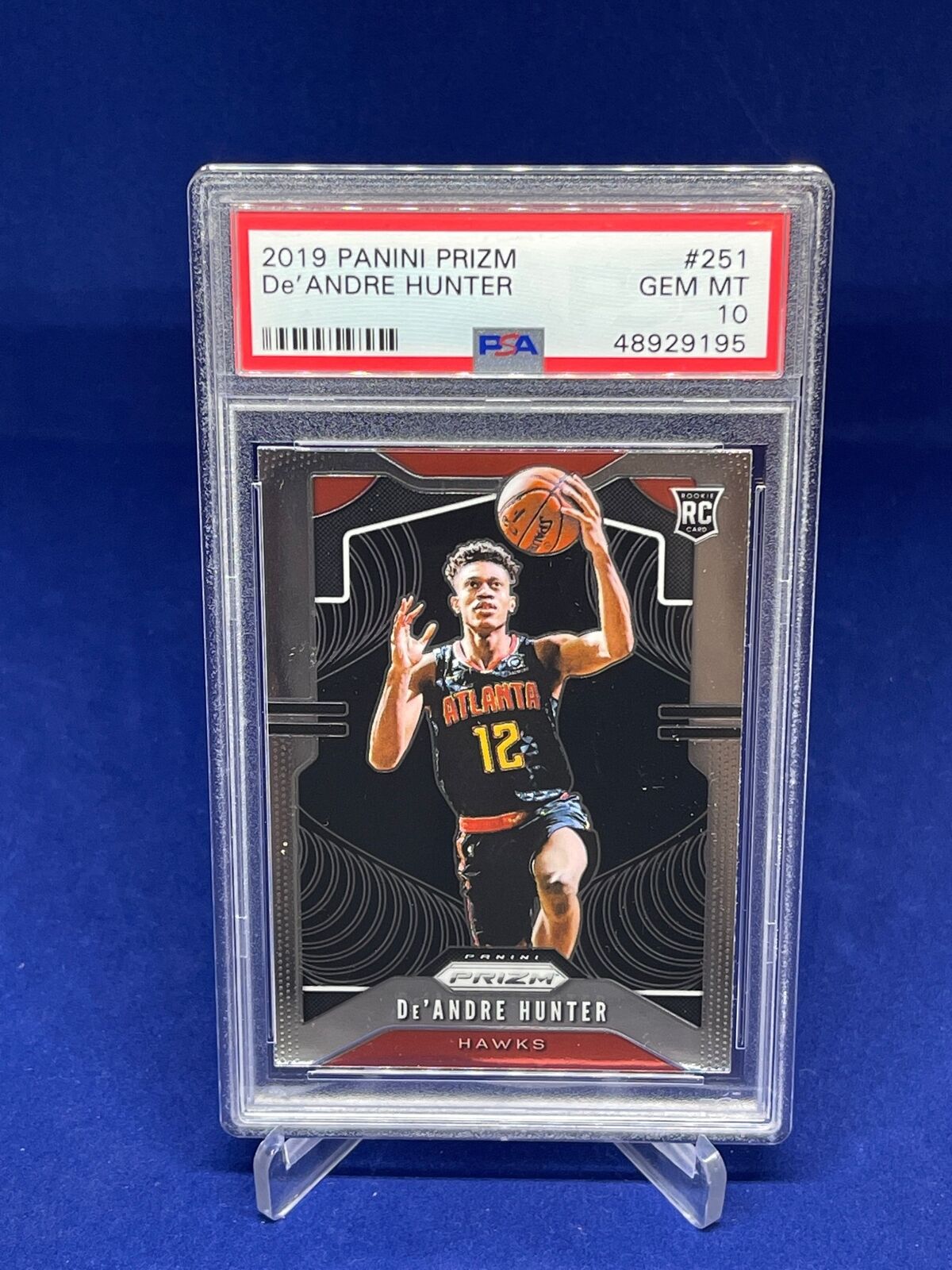 DE'ANDRE HUNTER 2019-20 PANINI PRIZM ROOKIE RC #251 PSA 10 GEM MINT
