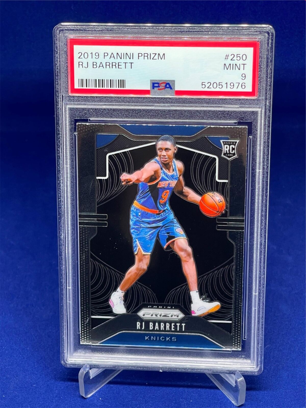 RJ BARRETT 2019-20 PANINI PRIZM ROOKIE RC #250 PSA 9