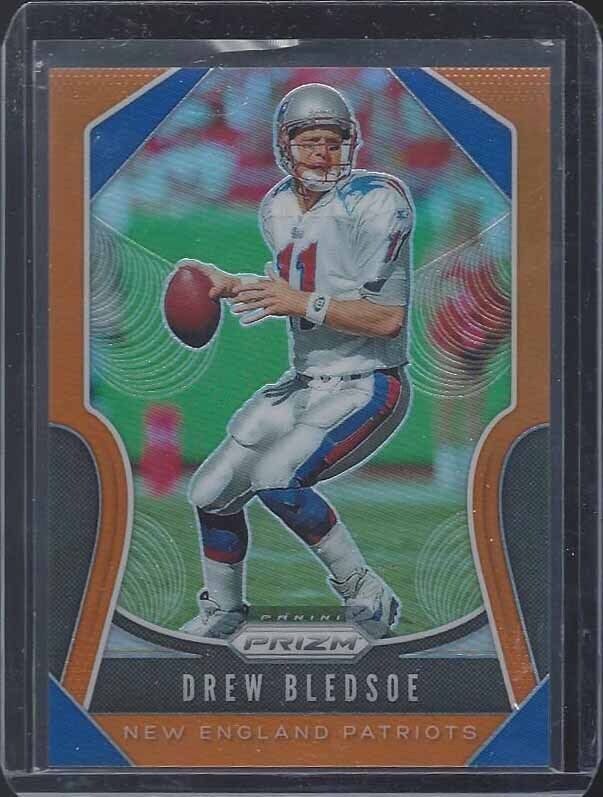 DREW BLEDSOE 2019 PANINI PRIZM ORANGE PRIZMS #D 222/249