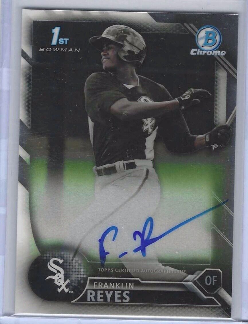 FRANKLIN REYES 2016 BOWMAN CHROME 1ST PROSPECT ON CARD AUTO #BCAP-FR
