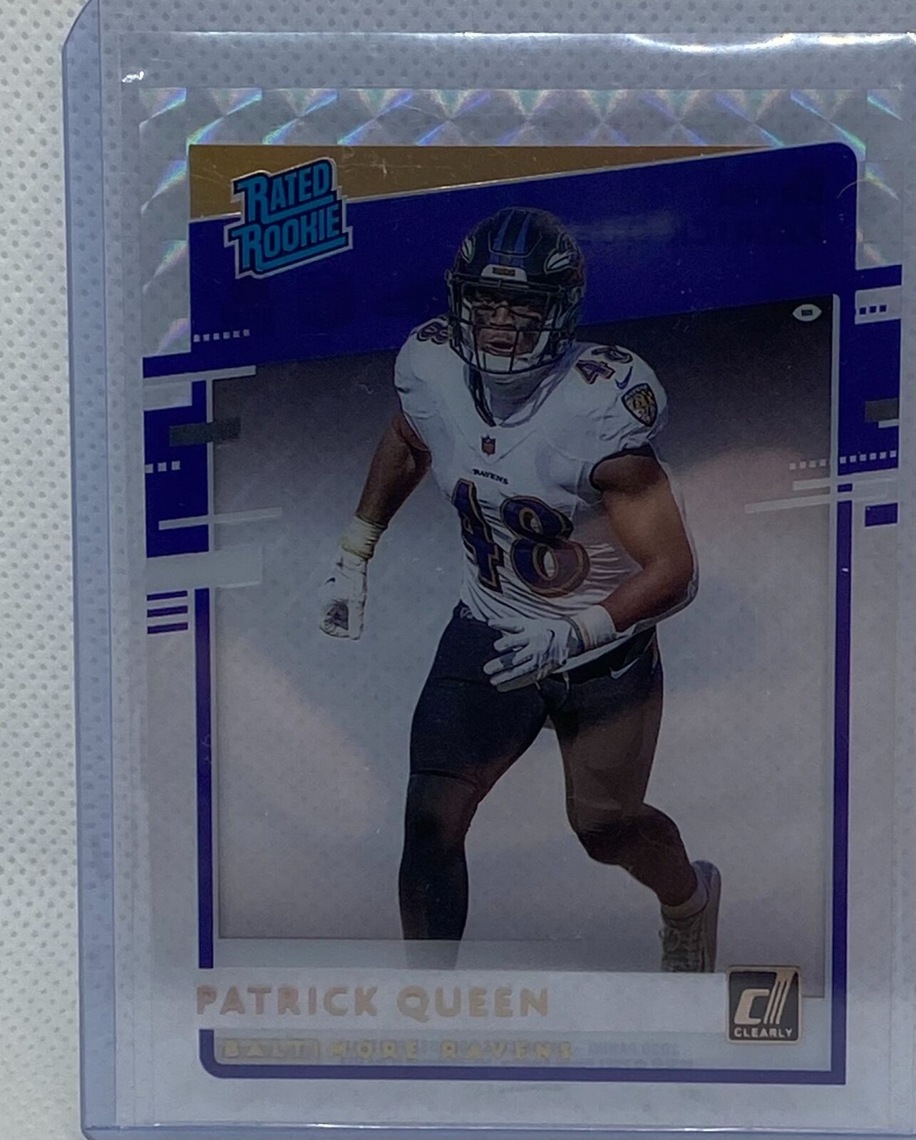 PATRICK QUEEN 2018 CHRONICLES DONRUSS CLEARLY CLEAR MOSAIC RATED ROOKIE RC SSP