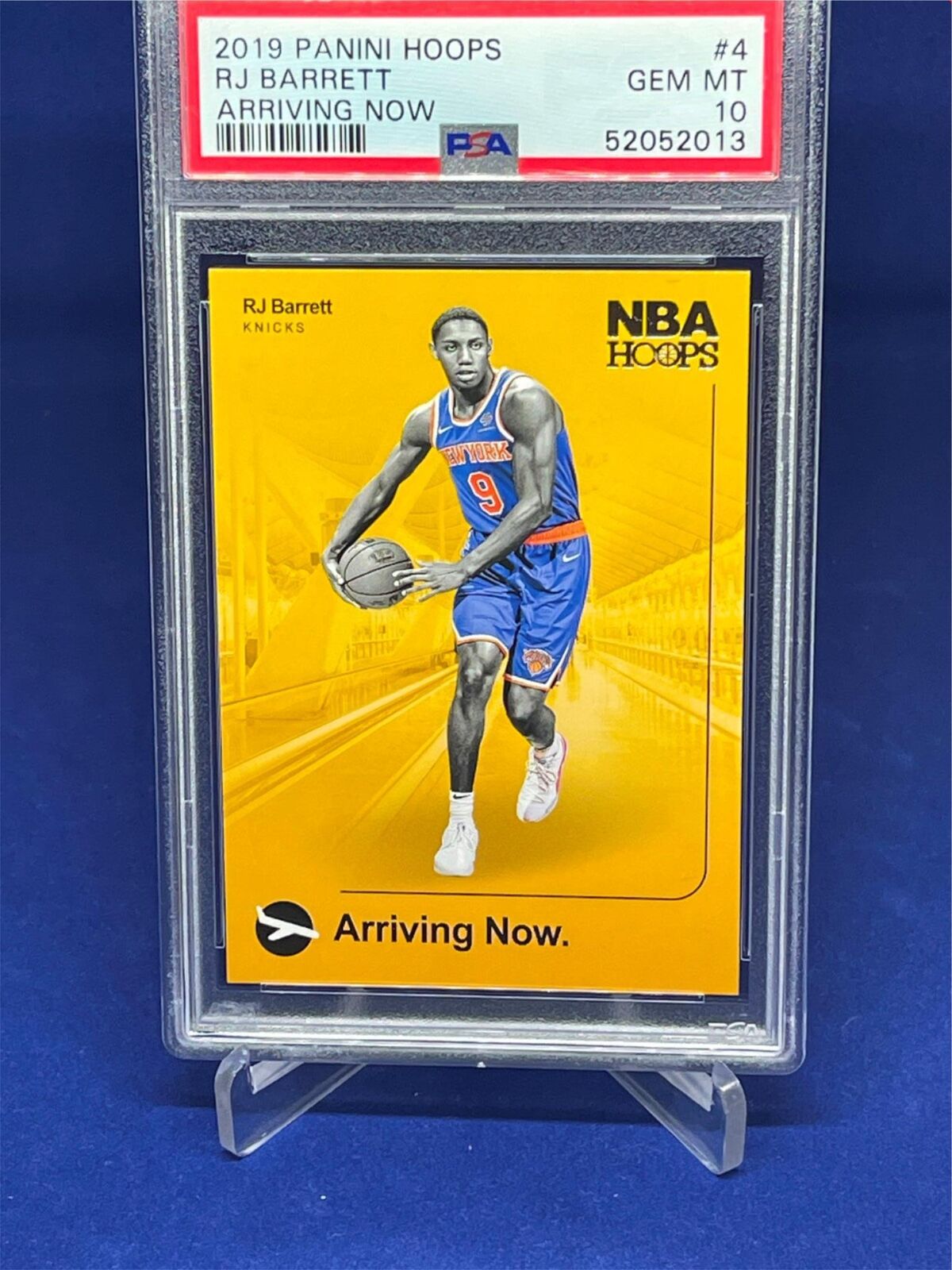 RJ BARRETT 2019-20 PANINI NBA HOOPS ARRIVING NOW ROOKIE RC #4 PSA 10