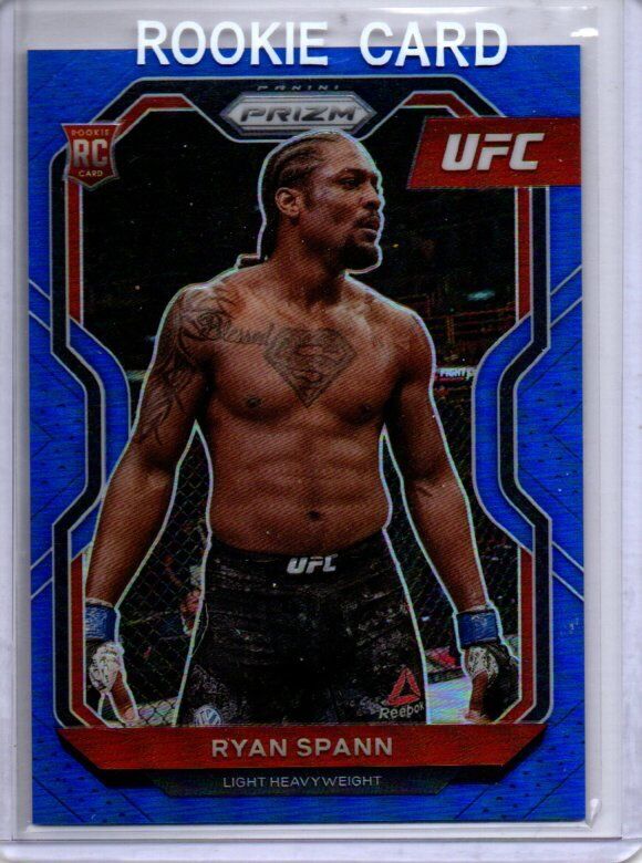 RYAN SPANN 2021 PANINI PRIZM UFC BLUE PRIZM RC #D 43/199