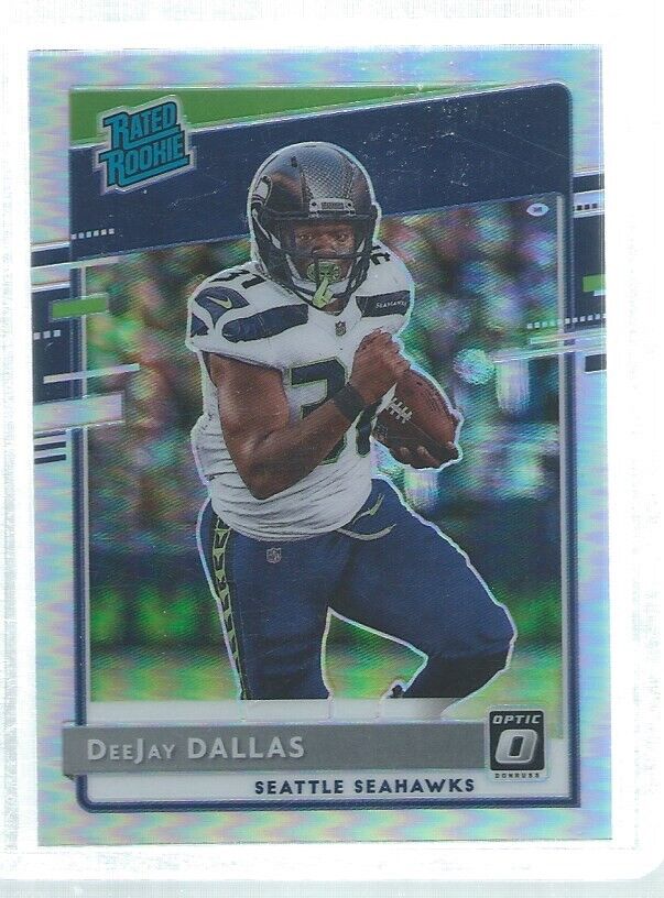DEEJAY DALLAS 2020 DONRUSS OPTIC RATED ROOKIE SILVER HOLO RC #195
