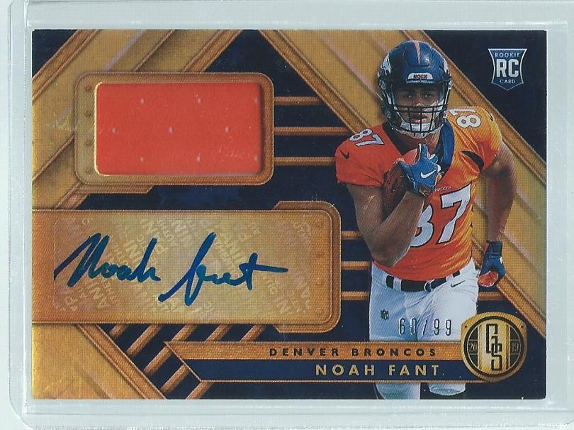 NOAH FANT 2019 PANINI GOLD STANDARD JERSEY AUTO RC #D 60/99