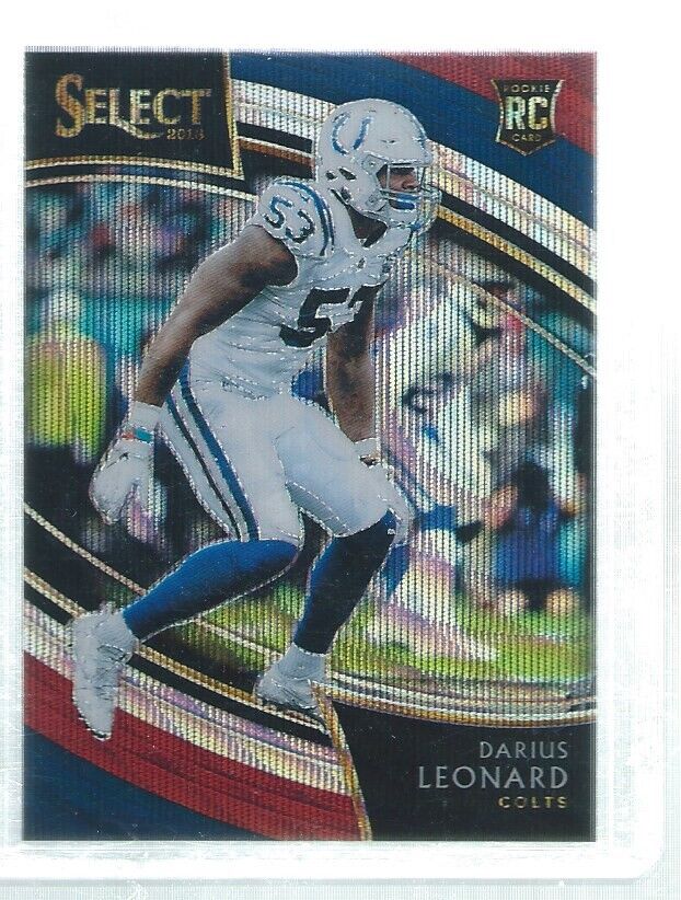 1/1 DARIUS LEONARD 2018 SELECT TRI COLOR PRIZM FIELD LEVEL RC #D 53/99 JSY #53!
