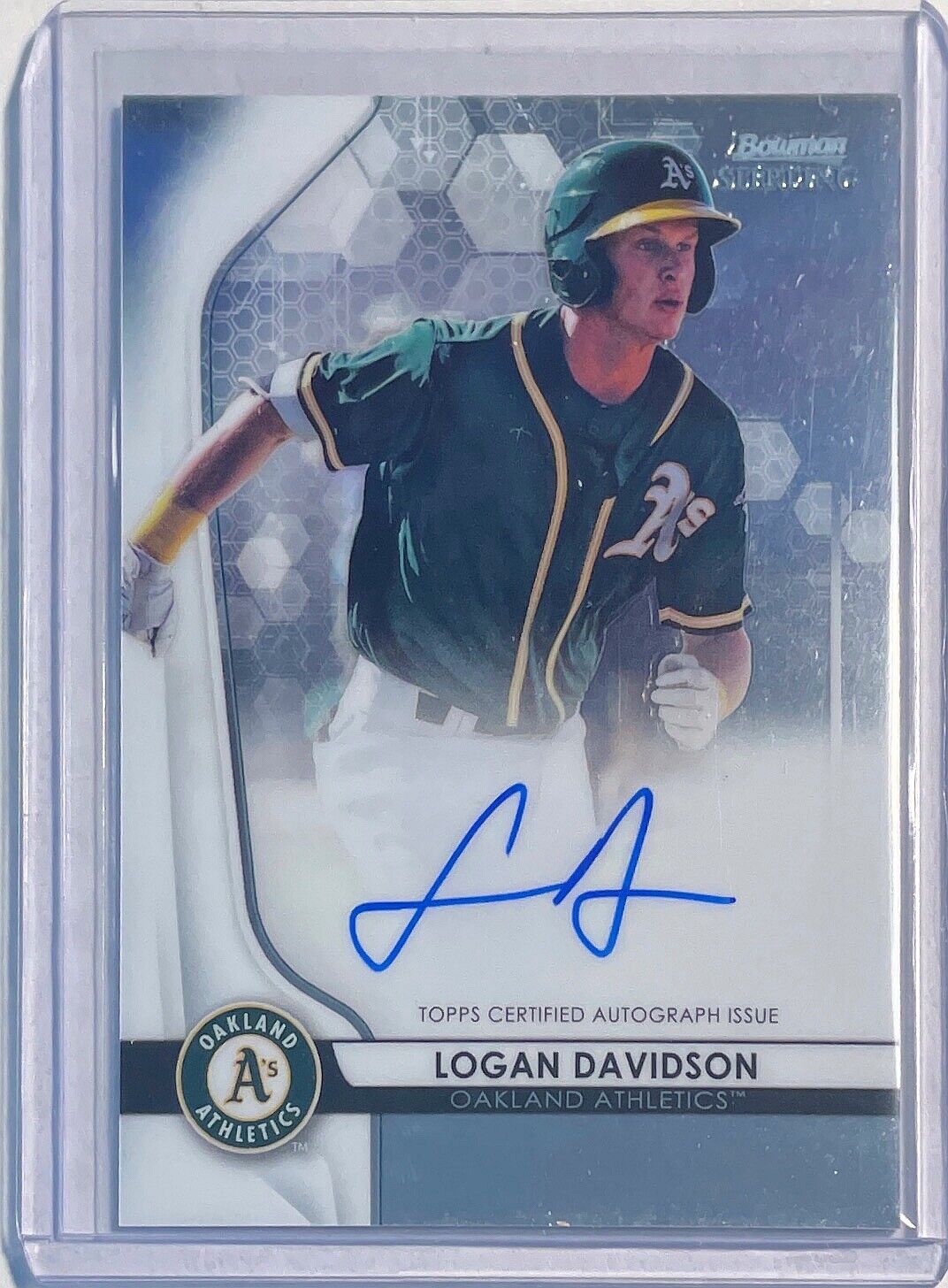 LOGAN DAVIDSON 2020 BOWMAN STERLING PROSPECT ON CARD AUTO #BSPA-LD
