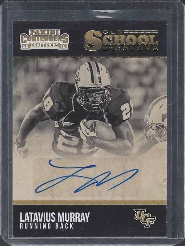LATAVIUS MURRAY 2016 CONTENDERS DRAFT PICKS OLD SCHOOL RARE SP AUTO #18