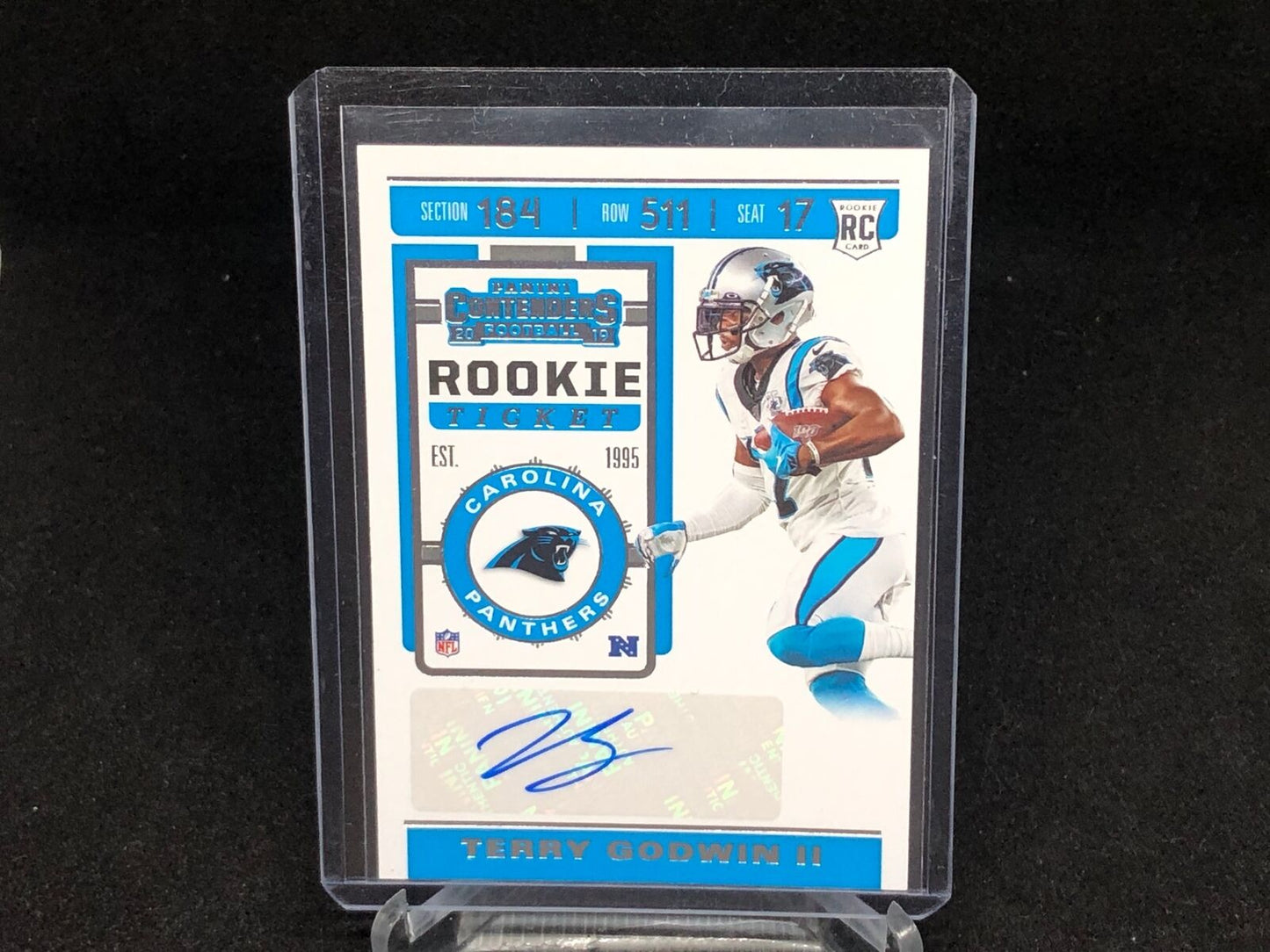 TERRY GODWIN II 2019 PANINI CONTENDERS VARIATION ROOKIE TICKET AUTO RC # 170