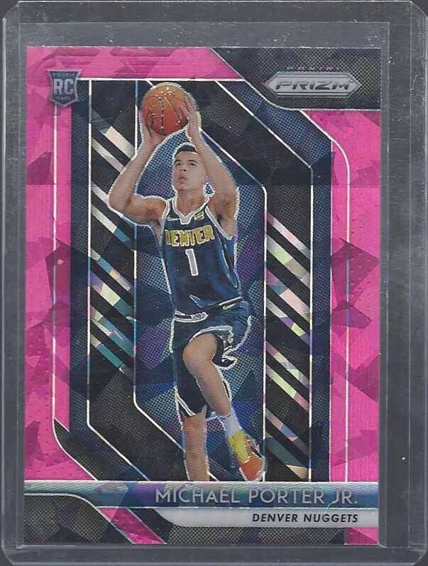 MICHAEL PORTER JR 2018-19 PANINI PRIZM PINK ICE PRIZMS ROOKIE RC #32