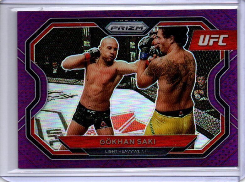 GOKHAN SAKI 2021 PANINI PRIZM UFC PURPLE PRIZM #D 134/149