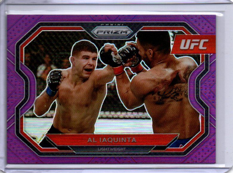 AL IAQUINTA 2021 PANINI PRIZM UFC PURPLE PRIZM #D 19/149