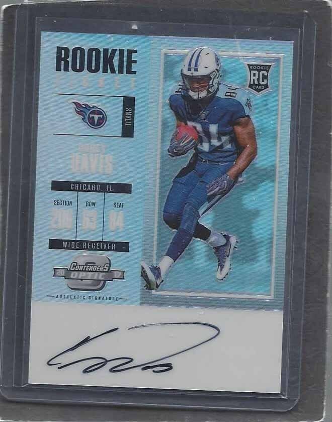 COREY DAVIS 2017 PANINI CONTENDERS OPTIC ON CARD ROOKIE AUTO RC #128