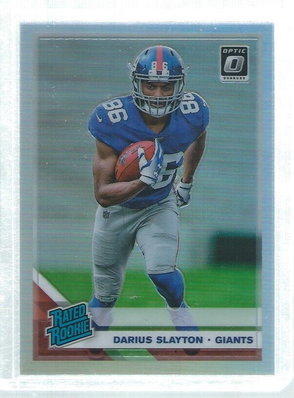 DARIUS SLAYTON 2019 DONRUSS OPTIC RATED ROOKIE SILVER HOLO RC #188