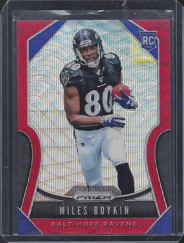 MILES BOYKIN 2019 PANINI PRIZM RUBY RED WAVE ROOKIE PRIZMS RC #D 31/149