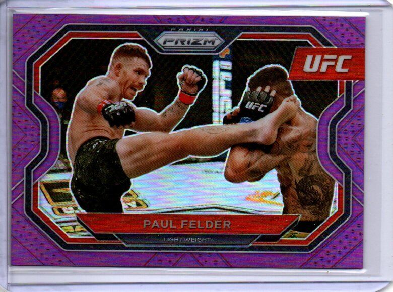 PAUL FELDER 2021 PANINI PRIZM UFC PURPLE PRIZM #D 120/149