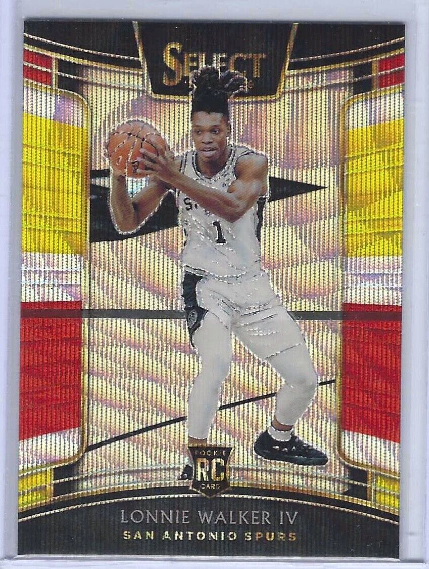 LONNIE WALKER IV 2018-19 PANINI SELECT TRI COLOR PRIZM CONCOURSE ROOKIE RC #77