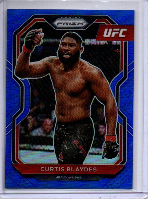 CURTIS BLAYDES 2021 PANINI PRIZM UFC BLUE PRIZM #D 164/199
