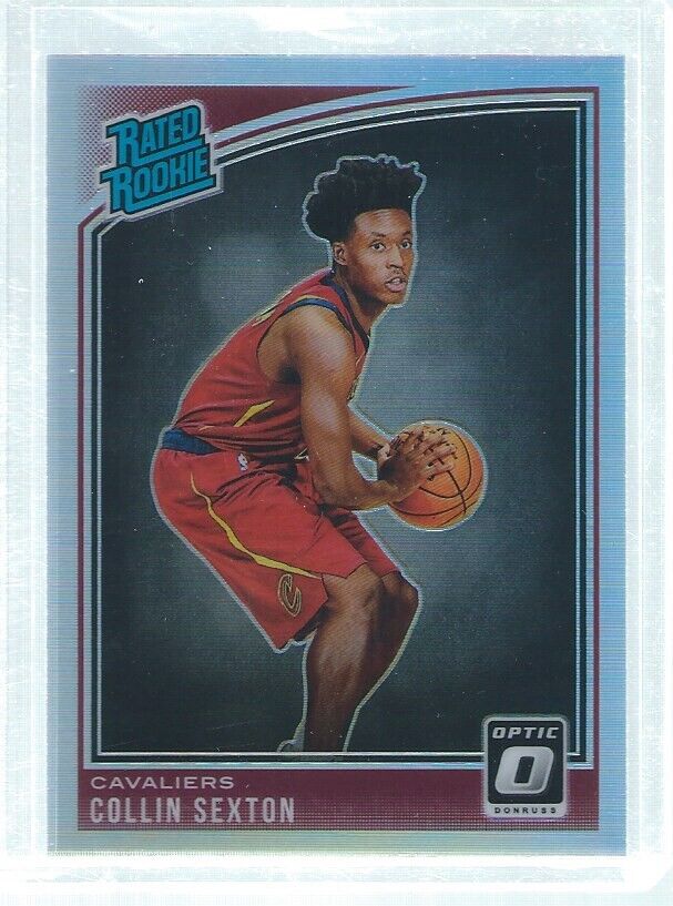 COLLIN SEXTON 2018-19 PANINI DONRUSS OPTIC SILVER HOLO PRIZMS RC #180