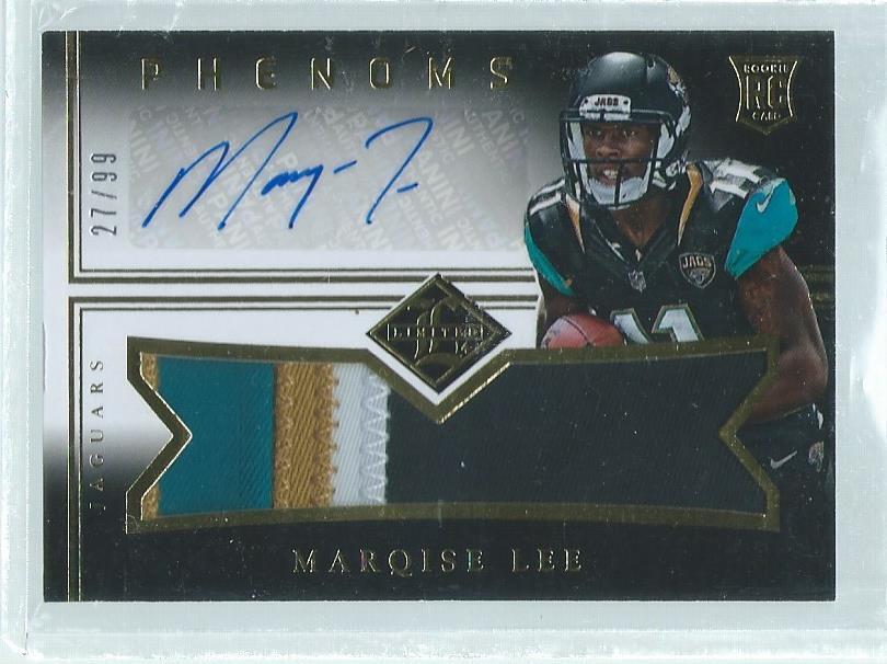 MARQISE LEE 2014 PANINI LIMITED PHENOMS RPA JUMBO PATCH AUTO RC #D /99