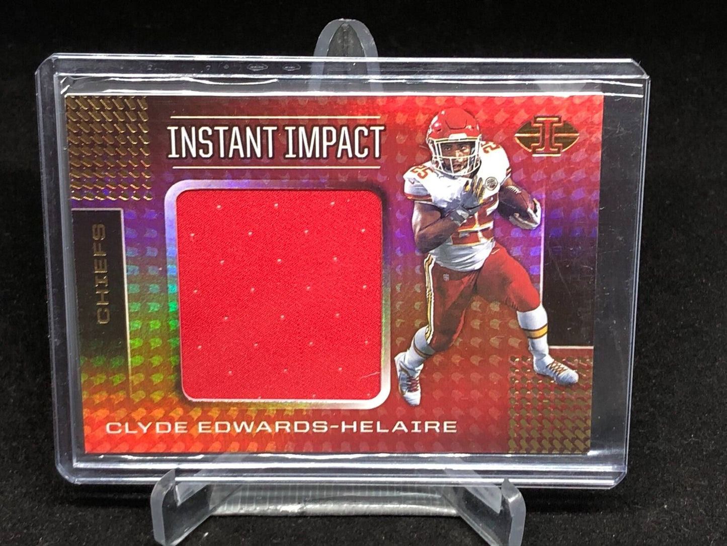 CLYDE EDWARDS HELAIRE 2020 PANINI ILLUSIONS INSTANT IMPACT JERSEY RELIC RC