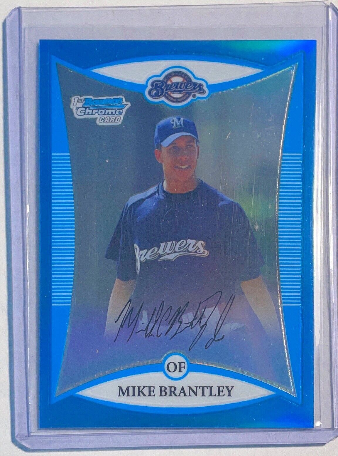 MICHAEL BRANTLEY 2008 BOWMAN CHROME 1ST PROSPECT BLUE REFRACTOR #D 149/150