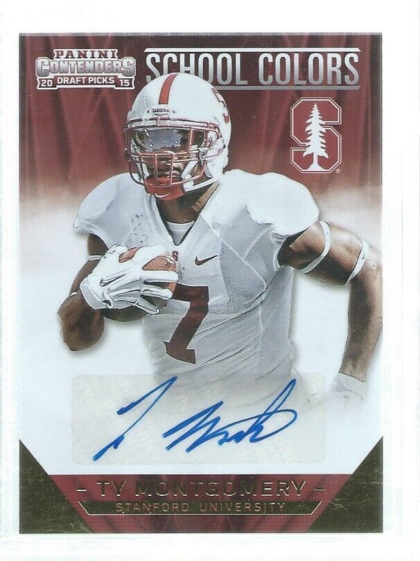 TY MONTGOMERY 2015 PANINI CONTENDERS SCHOOL COLORS AUTO RC #33