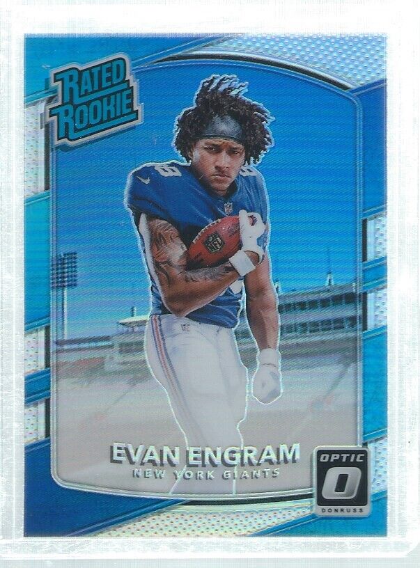 EVAN ENGRAM 2017 DONRUSS OPTIC RATED ROOKIE SILVER HOLO RC #180