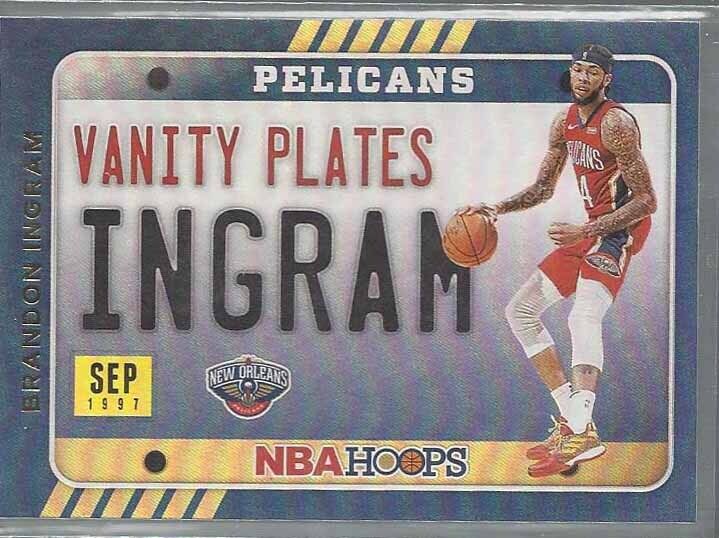 BRANDON INGRAM 2020-21 NBA HOOPS VANITY PLATES GOLD HOLO RARE #19