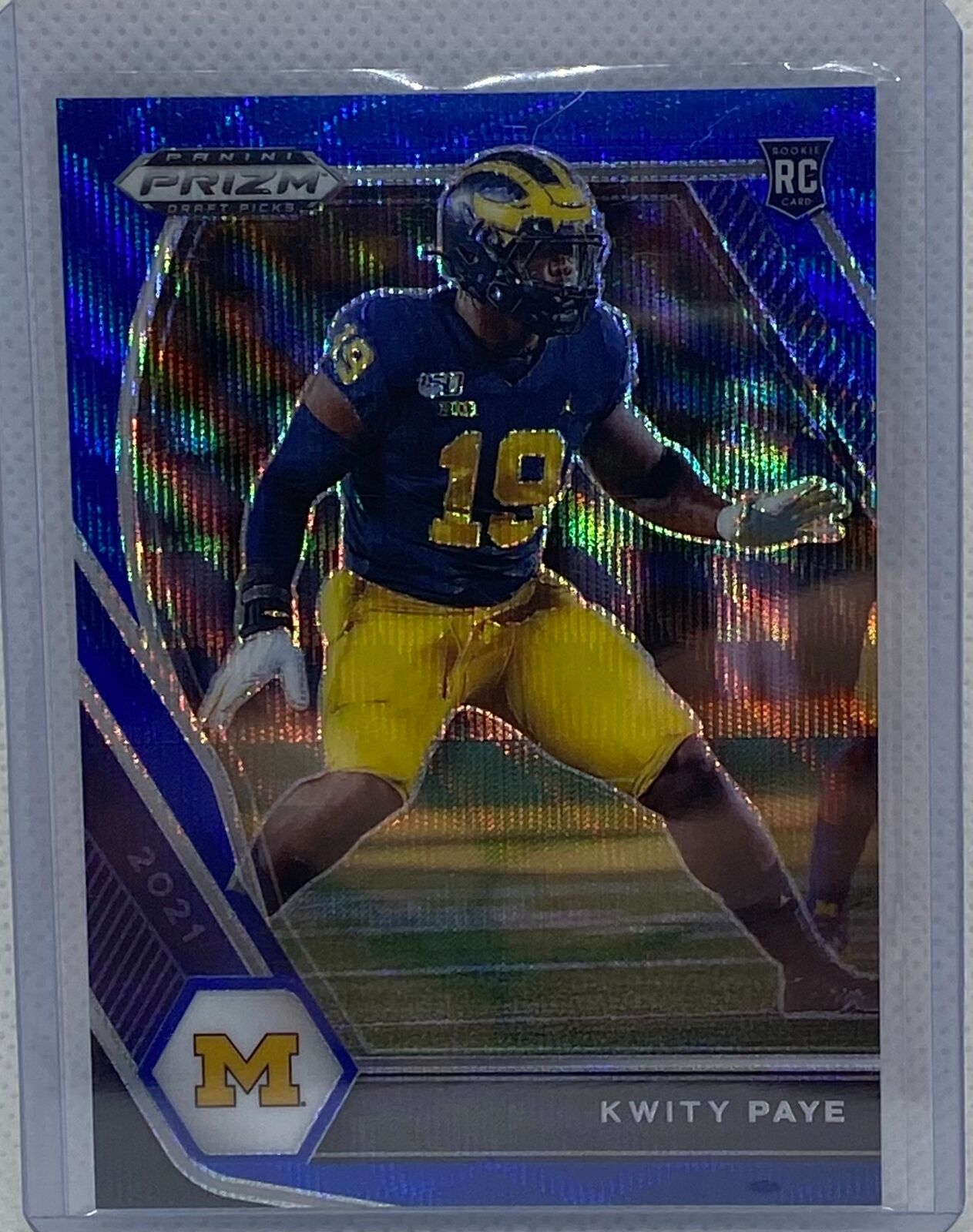 KWITY PAYE 2021 PANINI PRIZM DRAFT PICKS BLUE WAVE PRIZM RC #D 239/249