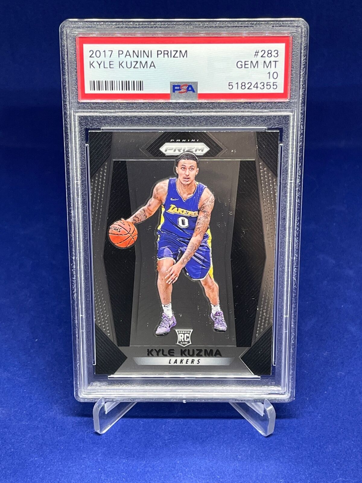 KYLE KUZMA 2017-18 PANINI PRIZM ROOKIE RC #183 PSA 10 GEM MINT