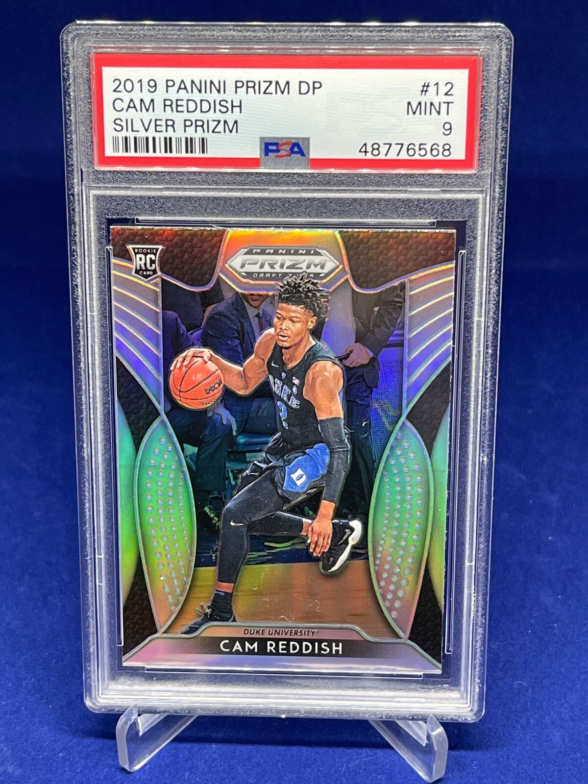 CAM REDDISH 2019-20 PANINI PRIZM DRAFT PICKS SILVER PRIZM ROOKIE RC #12 PSA 9