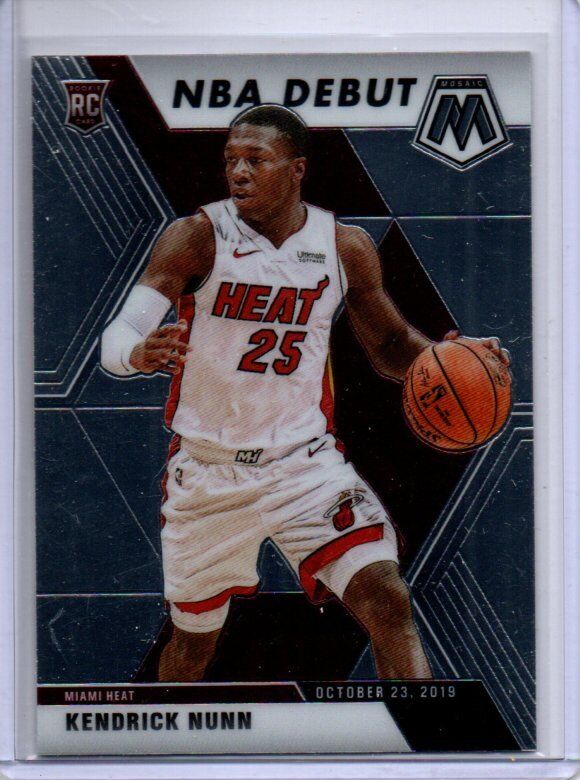 KENDRICK NUNN 2019-20 PANINI MOSAIC TRUE ROOKIE RC #268