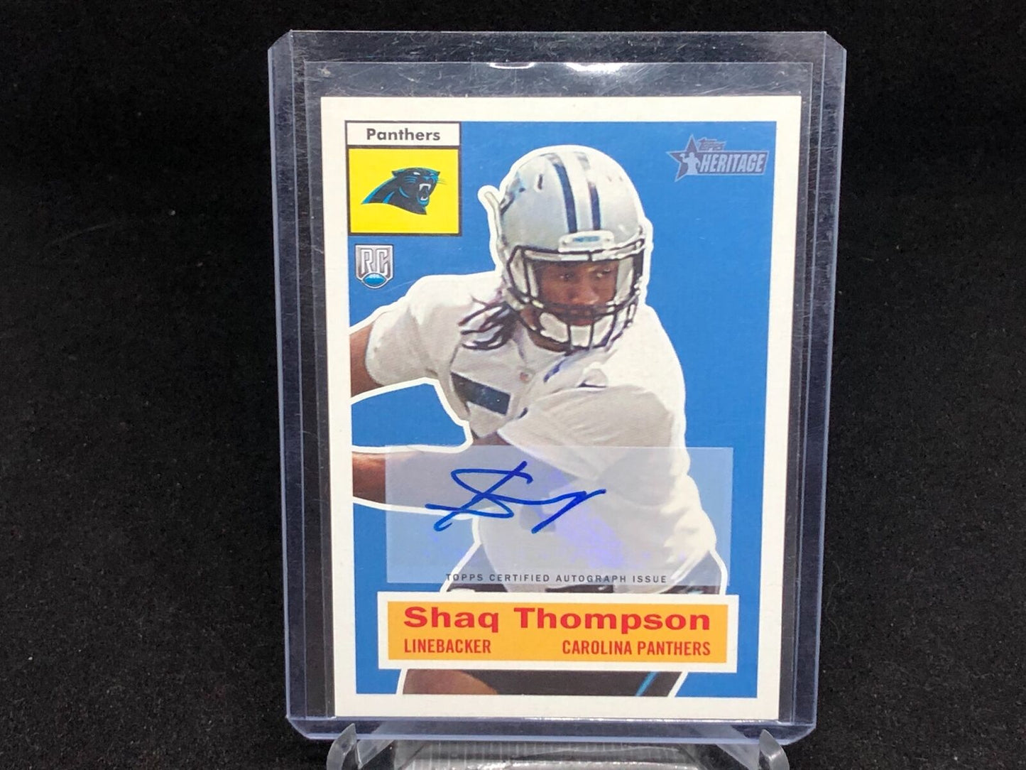SHAQ THOMPSON 2015 TOPPS HERITAGE AUTO RC # 31