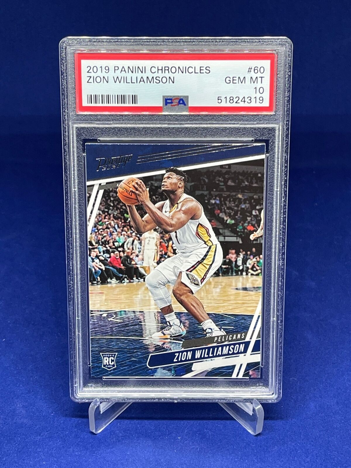 ZION WILLIAMSON 2019-20 PANINI CHRONICLES PRESTIGE ROOKIE RC #60 PSA 10 GEM MINT