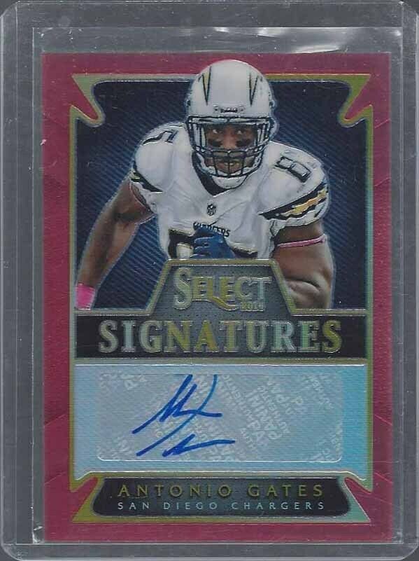 ANTONIO GATES 2014 SELECT RED PRIZM CHARGERS AUTO #D 4/25