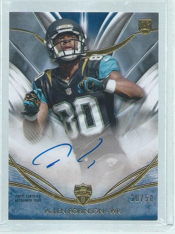 ALLEN ROBINSON 2014 TOPPS SUPREME ON CARD AUTO RC #D 20/50