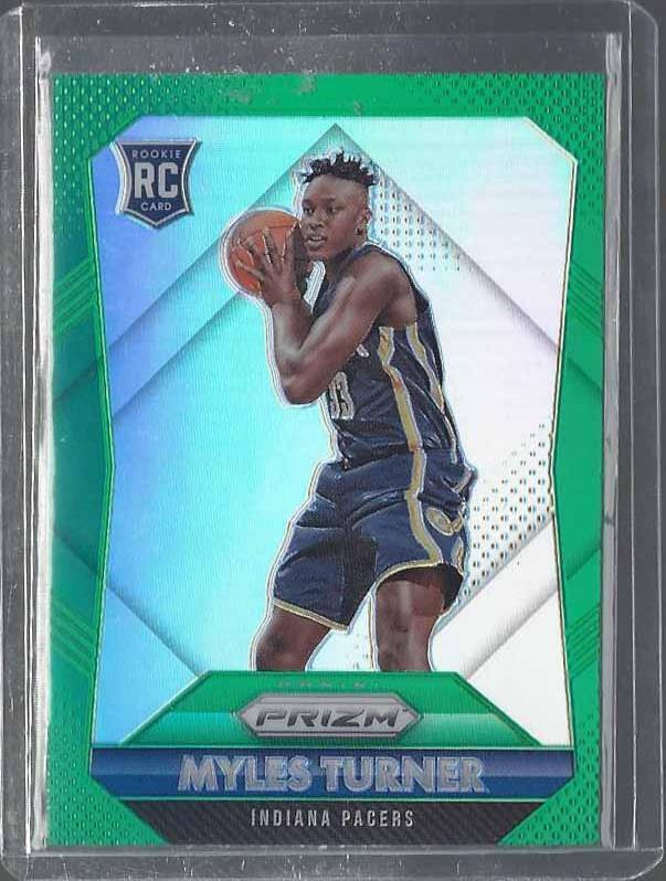 MYLES TURNER 2015-16 PANINI PRIZM GREEN PRIZMS ROOKIE RC #340