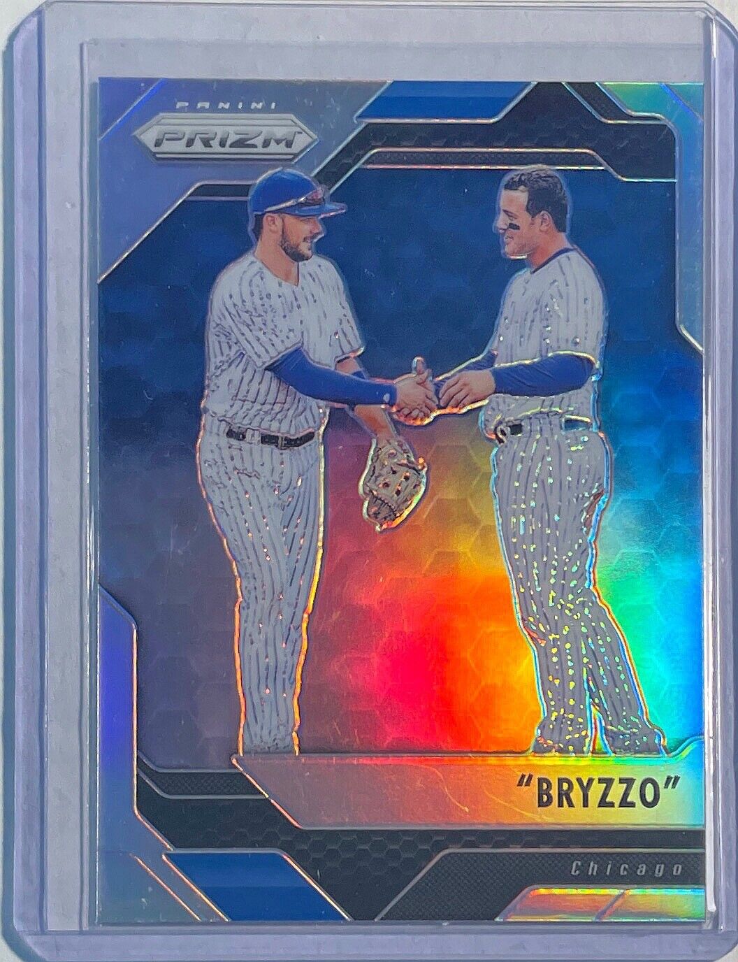 "BRYZZO" KRIS BRYANT ANTHONY RIZZO 2017 PANINI PRIZM SILVER PRIZM #24