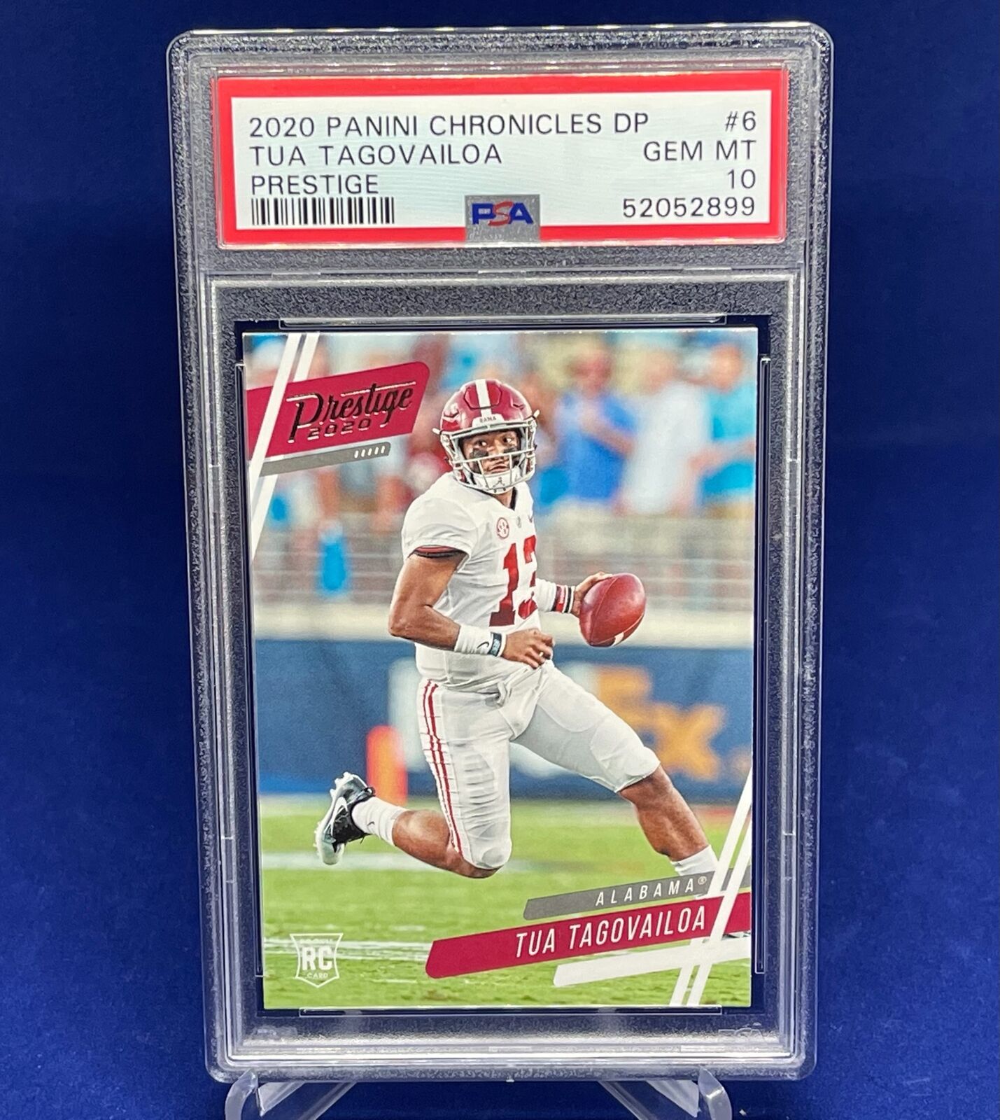TUA TAGOVAILOA 2020 PANINI CHRONICLES DP PRESTIGE RC ROOKIE PSA 10 GEM MINT
