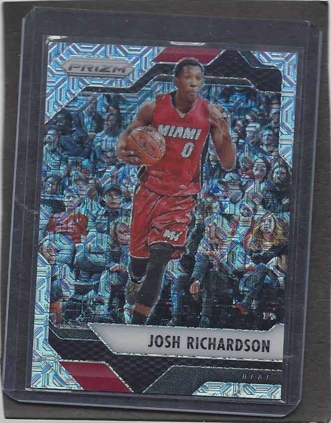 JOSH RICHARDSON 2016-17 PANINI PRIZM MOJO MOSAIC MIAMI HEAT PRIZM #D 23/25