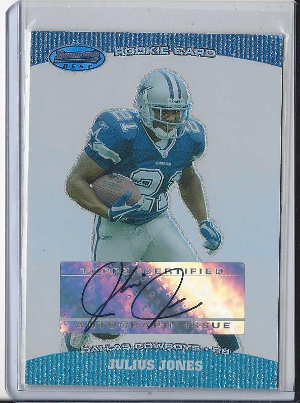 JULIUS JONES 2004 BOWMANS BEST COWBOYS ROOKIE AUTO RC #142