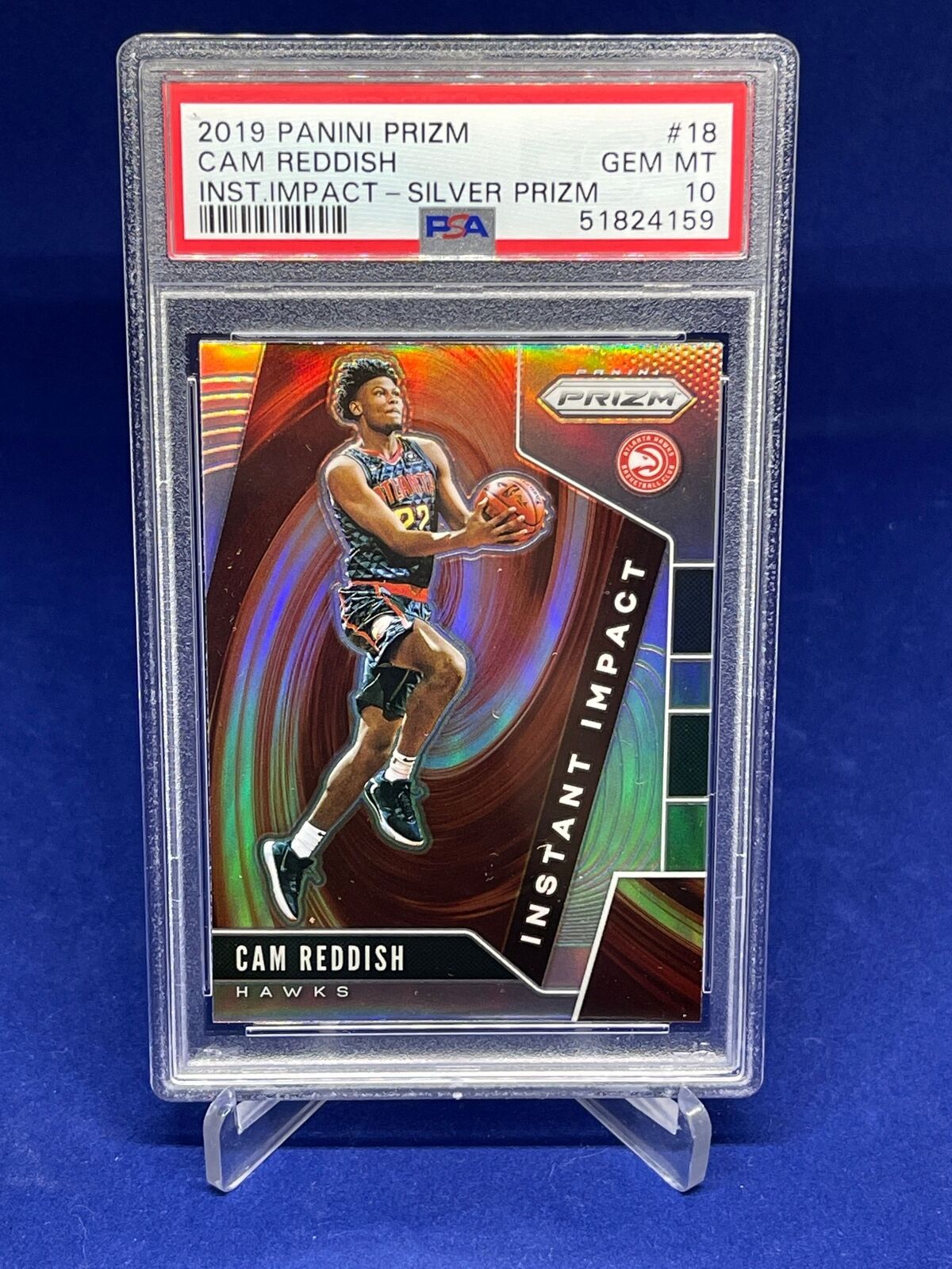 CAM REDDISH 2019-20 PANINI PRIZM INSTANT IMPACT SILVER ROOKIE RC #18 PSA 10 GEM